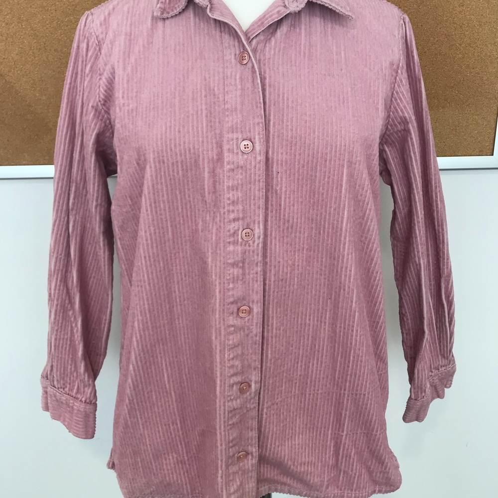 Pink corduroy top